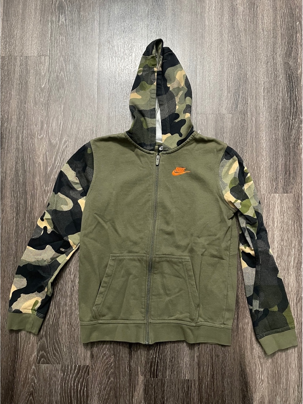 Nike Camo Club Fleece Full Zip Hoodie